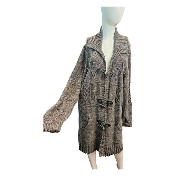 Tommy Hilfiger Gray Chunky Knit Long Sweater Womens size 3X - Picture 2 of 8